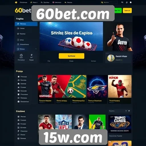Interface e experiência do usuário no 60bet.com
